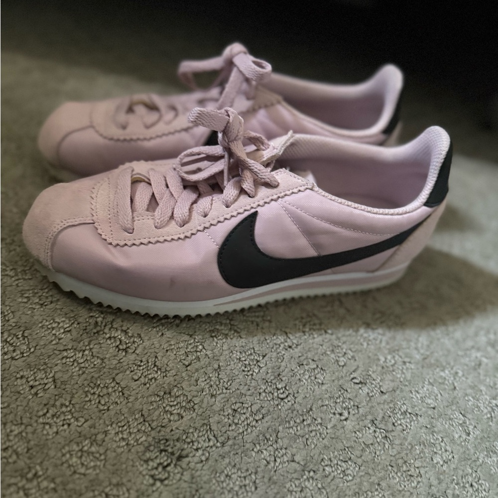 Like New Nike Light Pink and Black Cortez Sneakers
